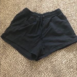 Black active shorts